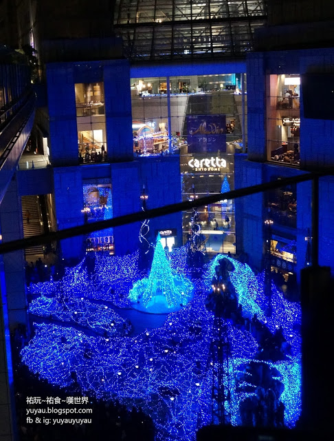 東京景點 - 汐留聖誕燈飾2015 Caretta Illumination (汐留)
