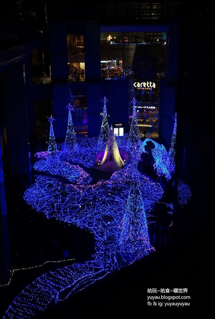 東京景點 - 汐留聖誕燈飾2015 Caretta Illumination (汐留)