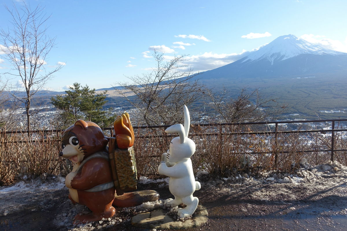 冬季河口湖（富士山）