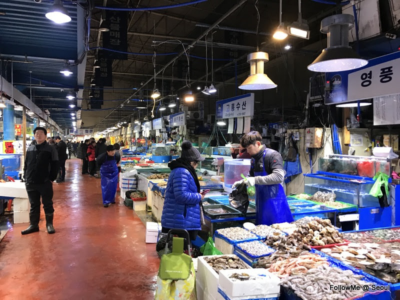 首爾自由行大晒 | 好吃海鮮~麻浦水產農物市場