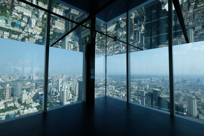 【曼谷世界級全新超離地景點】360度觀景天台酒吧 - Mahanakhon SkyWalk