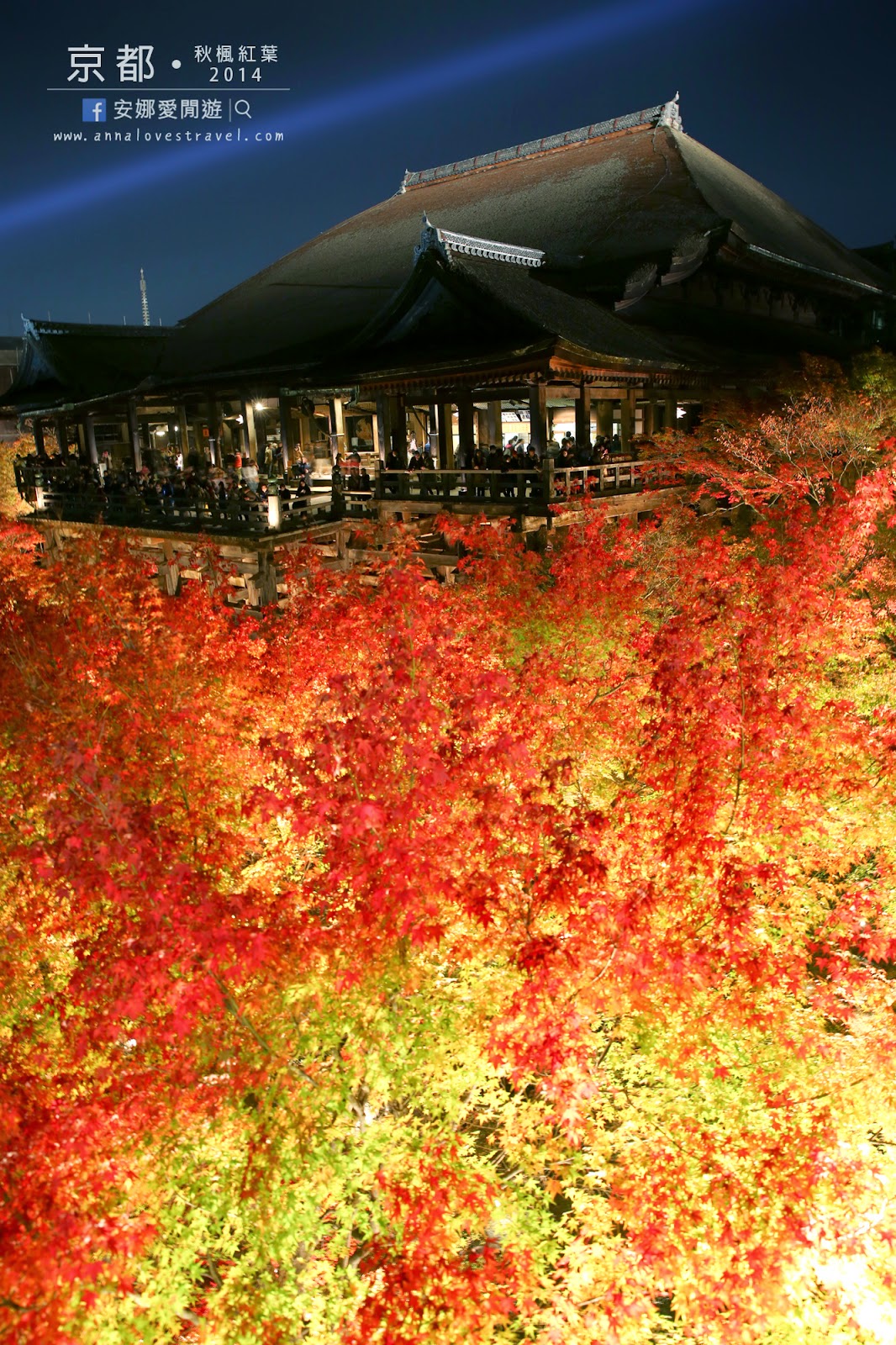 【京都紅葉之旅】清水寺的日與夜．紅葉與夜楓