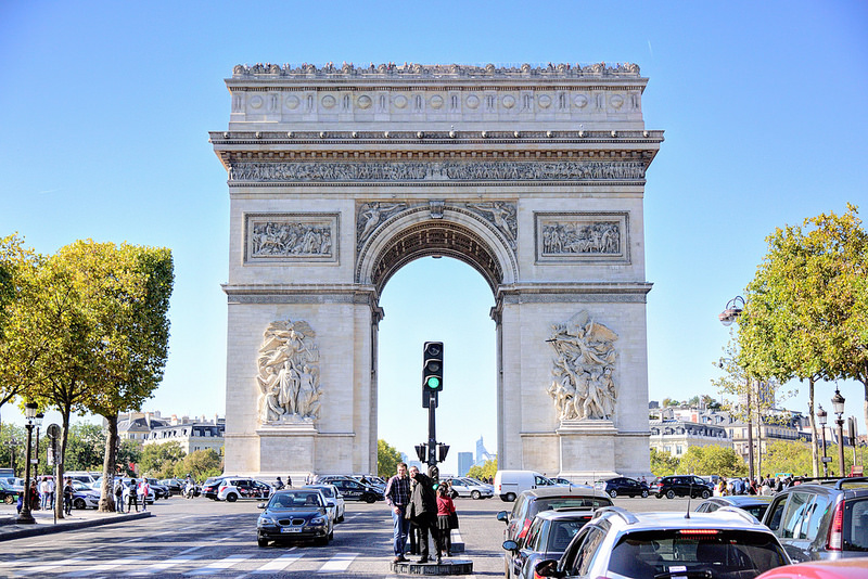 巴黎景點 X 凱旋門與香榭麗舍大道 X 漫步巴黎第八區